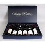 VINTNERS SELECTION, a boxed set of 6 bottles of French Bordeaux and other red wine.
