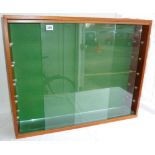 MODEL COLLECTORS WALL MOUNTABLE DISPLAY CABINET WITH GLASS SHELVES APPROX. 30" X 24"