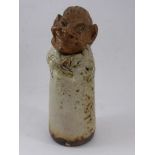 MARTIN BROTHERS STONEWARE (MARTINWARE), 'OLD MAN IN A BLANKET' POSSIBLY A UNIQUE PIECE BELIEVED MADE