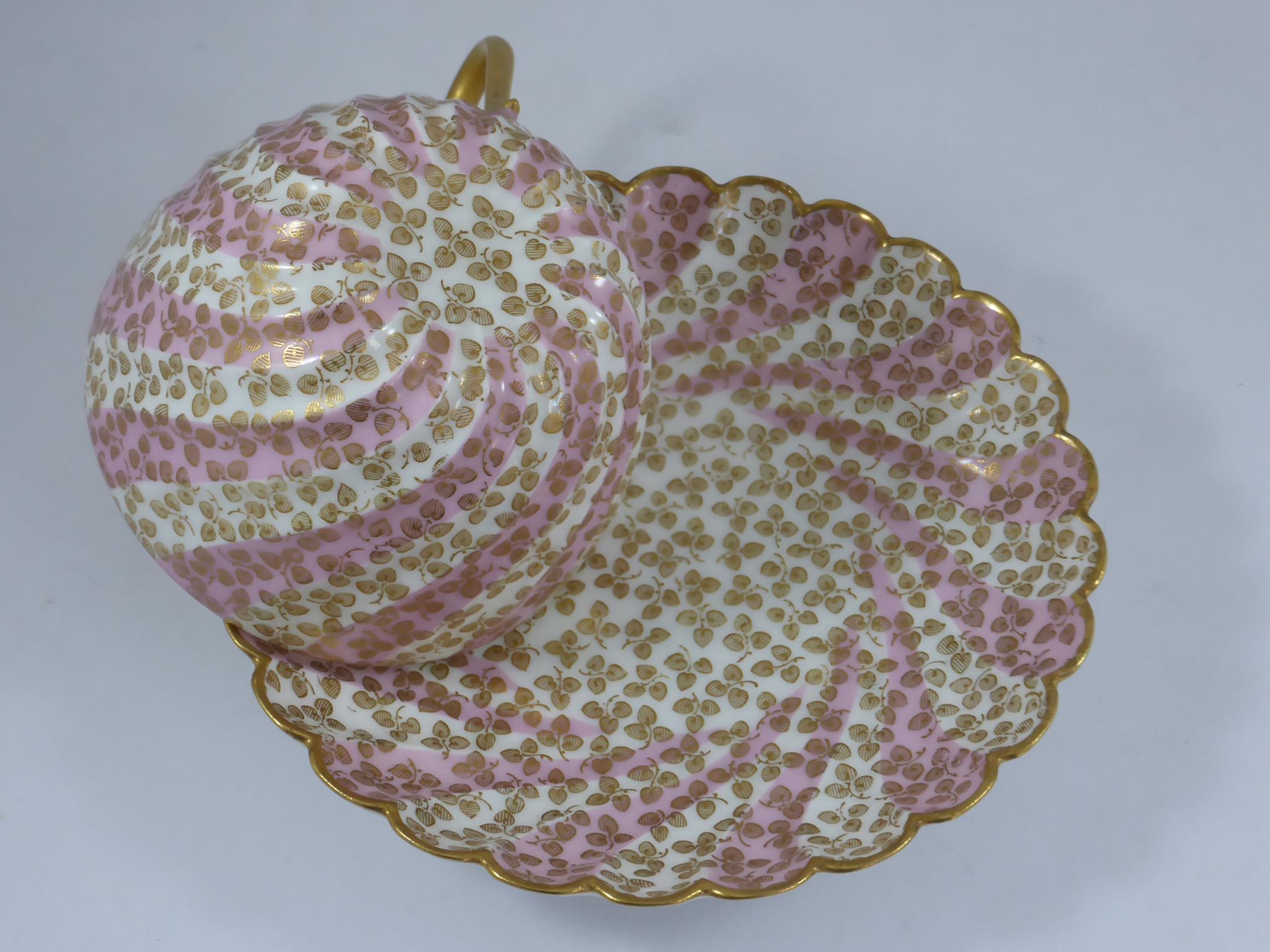 ROYAL CROWN DERBY TRIO, CUP AND SAUCER, RICHLY DECORATED SAUCER IN IMARI PALETTE, POSSIBLY RIDGEWAYS - Image 8 of 8