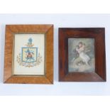 2 GOOD QUALITY FRAMES, OVERALL APPROX. 24 X 19.5 cm & 21.5 X 18 cm