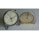 RUSSIAN ART DECO STYLE MANTLE CLOCK AND A PYE TIMER