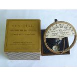 SUNDIAL WITH COMPASS IN ORIGINAL GEO. PHILIPS BOX