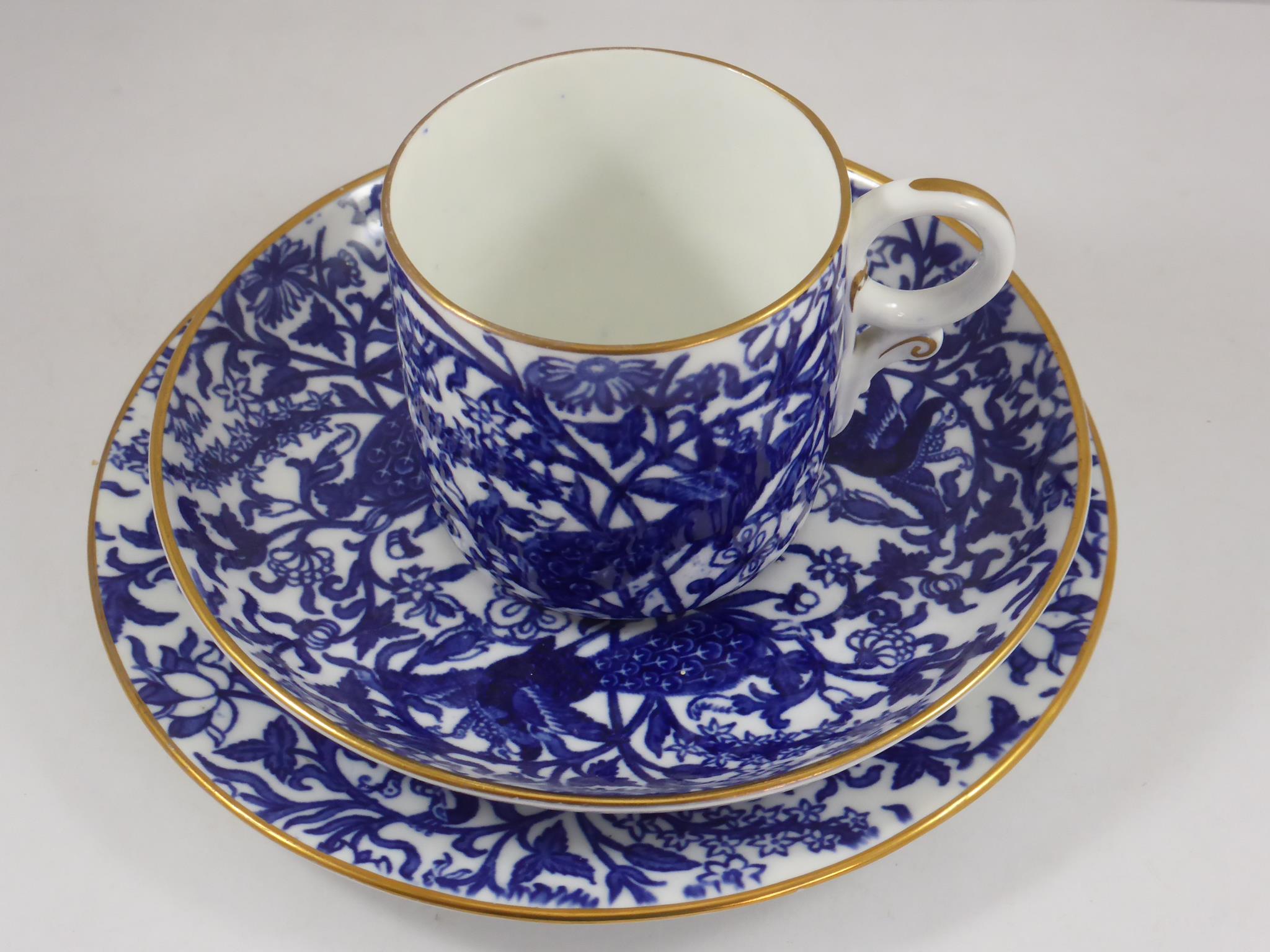 ROYAL CROWN DERBY TRIO, CUP AND SAUCER, RICHLY DECORATED SAUCER IN IMARI PALETTE, POSSIBLY RIDGEWAYS - Image 6 of 8