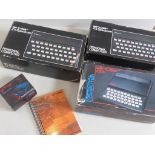 VINTAGE TECHNOLOGY COMPRISING 2 SINCLAIR ZX SPECTRUM COMPUTERS (BOXED) ZX 81 COMPUTER (BOXED),