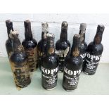 PORT, 9 BOTTLES 1970 KOPKE