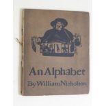 SIR WILLIAM NICHOLSON 'AN ALPHABET', 26 COLOURED PLATES, 4to, LONDON, WILLIAM HEINEMANN 1898,