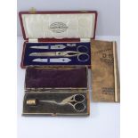 PR. 'EVERSEVER DB' SCISSORS WITH DETACHABLE BLADES IN ORIGINAL FITTED BOX WITH INSTRUCTIONS AND