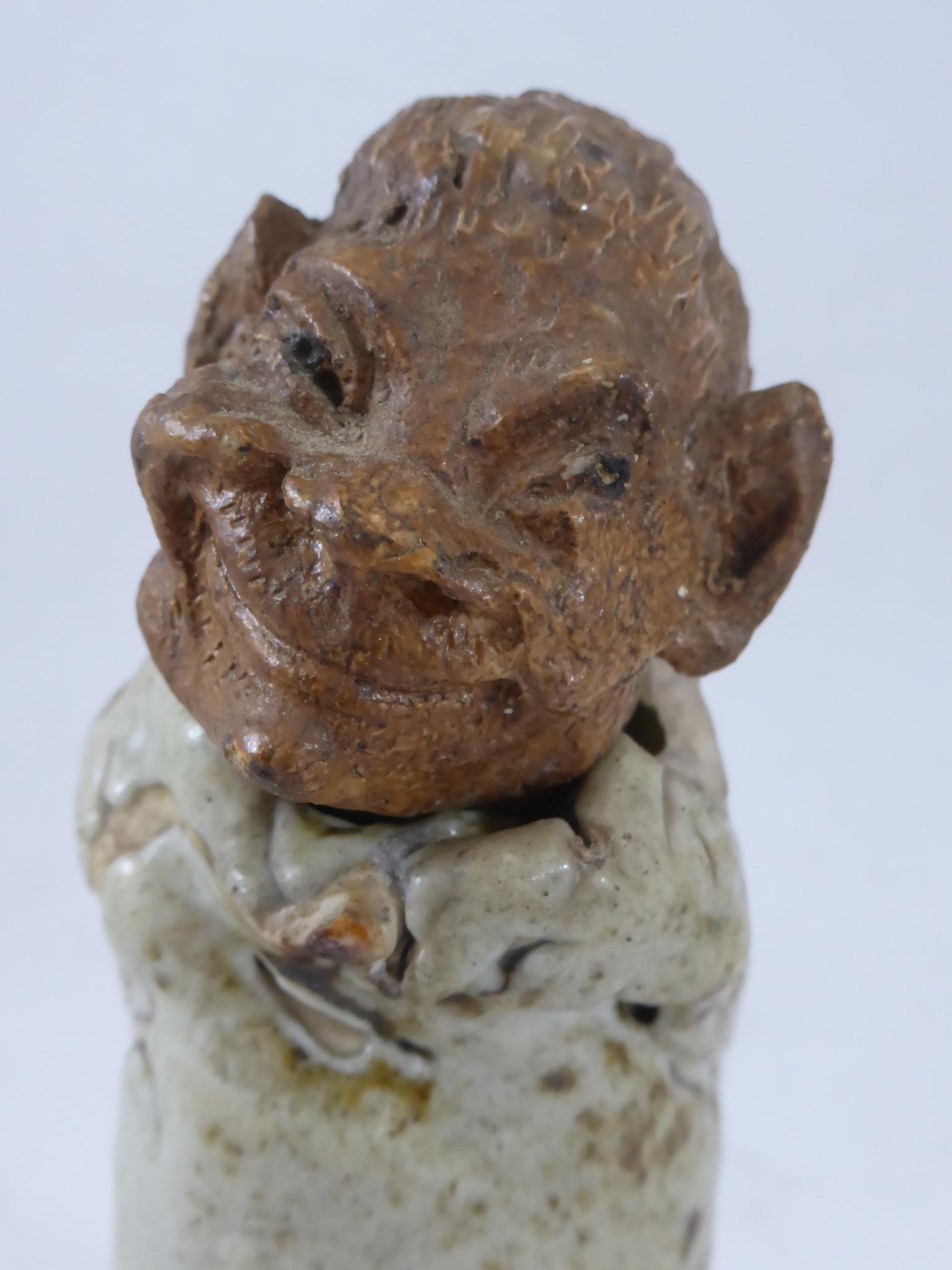 MARTIN BROTHERS STONEWARE (MARTINWARE), 'OLD MAN IN A BLANKET' POSSIBLY A UNIQUE PIECE BELIEVED MADE - Image 2 of 7