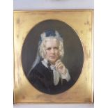 ATTRIB. ISAAC BIRD (EXHIB. 1826-1861) PORTRAIT DEPICTING LADY RIPLEY, LOVELY QUALITY OIL ON