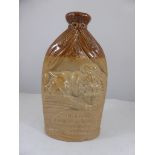 DOULTON & WATTS REFORM FLASK 'MR. & MRS. CAUDLE' DEPICTING JERROLD'S CHARACTERS WITH QUOTE 'NO! MR.