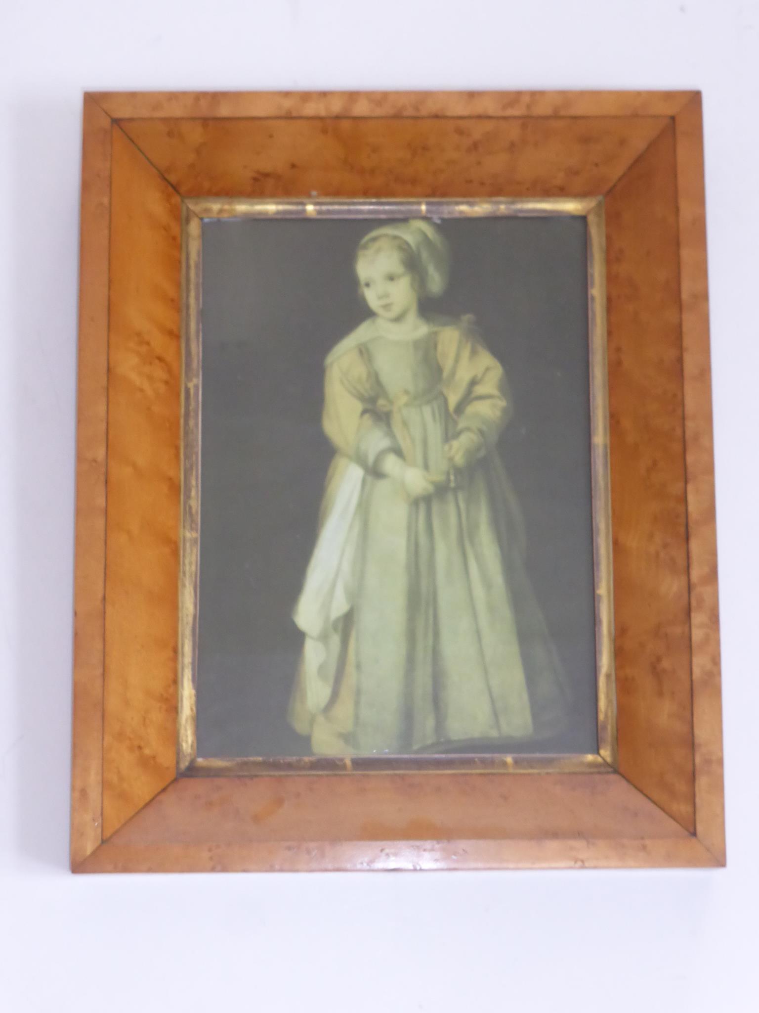 PICTURE IN GOOD QUALITY ROSEWOOD FRAME, APPROX. 40 X 32 cm OVERALL