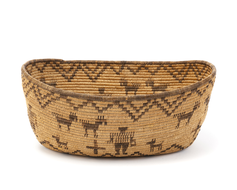 An Apache oblong figural basket