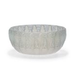 A Rene Lalique ''Perruches'' opalescent art glass bowl