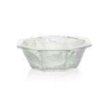 A Lalique ''Caille'' art glass bowl