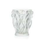 A Lalique ''Bacchantes'' art glass wine cooler/vase