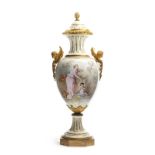 A Sevres lidded urn