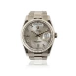 A Rolex ''President'' 18k white gold wristwatch