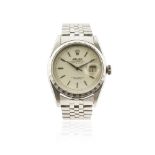 A gent's stainless steel Rolex wristwatch