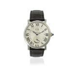 A gent's Cartier ''Rotonde'' stainless wristwatch