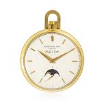 A gent's Patek Philippe perpetual calendar gold pocket watch