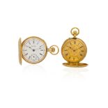 Two gold pocket watches