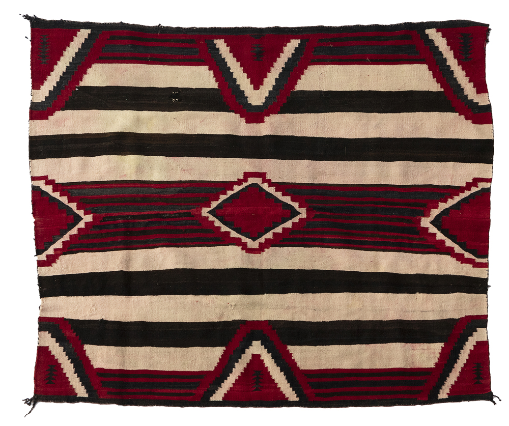 A Navajo third phase chief's blanket/rug