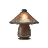 An Old Mission Kopperkraft Bean Pot hammered copper lamp