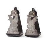 A pair of silver-mounted eagle-motif stirrups, Cowboy Corner