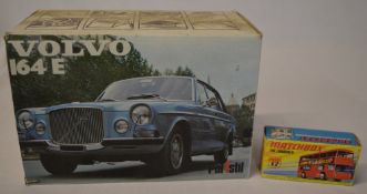 Polistil Volvo 164E 1:25 scale die cast model and a Matchbox 'The Londoner' 17,
