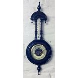 Small Victorian aneroid wall barometer