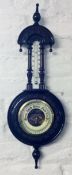 Small Victorian aneroid wall barometer