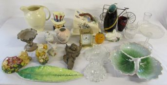Assorted ceramics and glassware etc inc Aynsley, Carlton Ware,