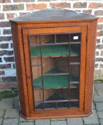 Georgian glass fronted corner cupboard