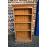 Pine bookcase L 95 cm,