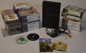 Sony PS2 (console only) and a selection of PS1/PS2 games,