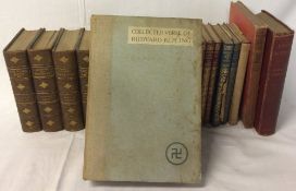 Rudyard Kipling book collection including Collected Verse of Rudyard Kipling 1st Edition 1912