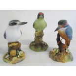 Royal Crown Derby bird figures - Woodpecker,