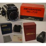 Zenza Bronica camera currently fitted with a Nikon Nikkor-P 1:2.