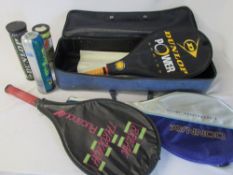 Assorted tennis rackets inc Donnay, Rucanor & Dunlop,