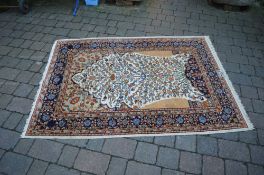 Brown and cream rug 130 cm x 180 cm