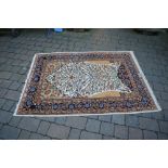 Brown and cream rug 130 cm x 180 cm