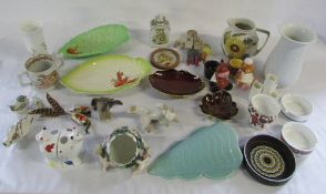 Various ceramics etc inc Carlton ware and Villeroy & Boch