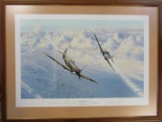 Limited edition print by Robert Taylor 'Combat over London' pub.
