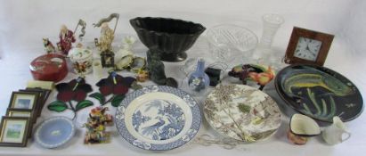 Various ceramics and glassware etc inc Dartmouth, Royal Copenhagen,