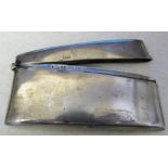 Silver card case Chester 1926 weight 1.