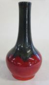 Bernard Moore red flambe vase H 19.