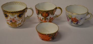 2 Miniature Crown Derby teacups,