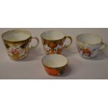 2 Miniature Crown Derby teacups,