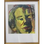 Watercolour and gouache impressionist portrait painting by D R Adamson from Winchester School of
